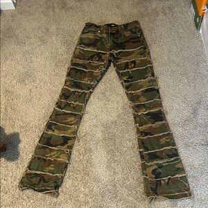 Camouflage Patterned Pants